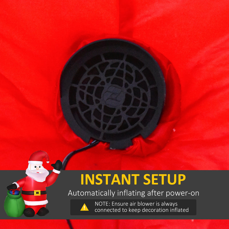 Built-in fan for inflating the display