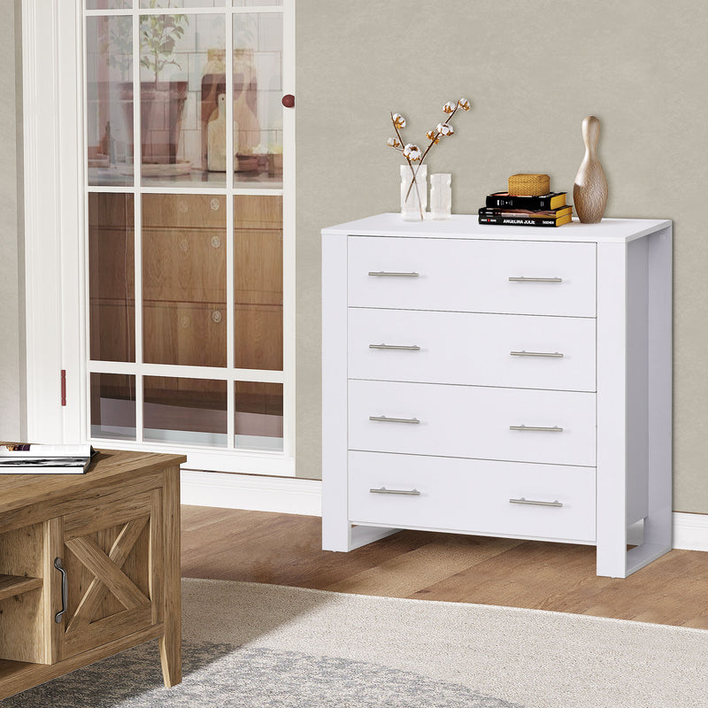 White 4-drawer chest – image 4
