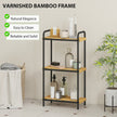 3-tier bamboo bathroom shelf – image 5