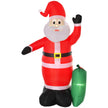 7.5ft Santa on a white background