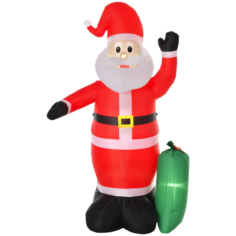 7.5ft Santa on a white background