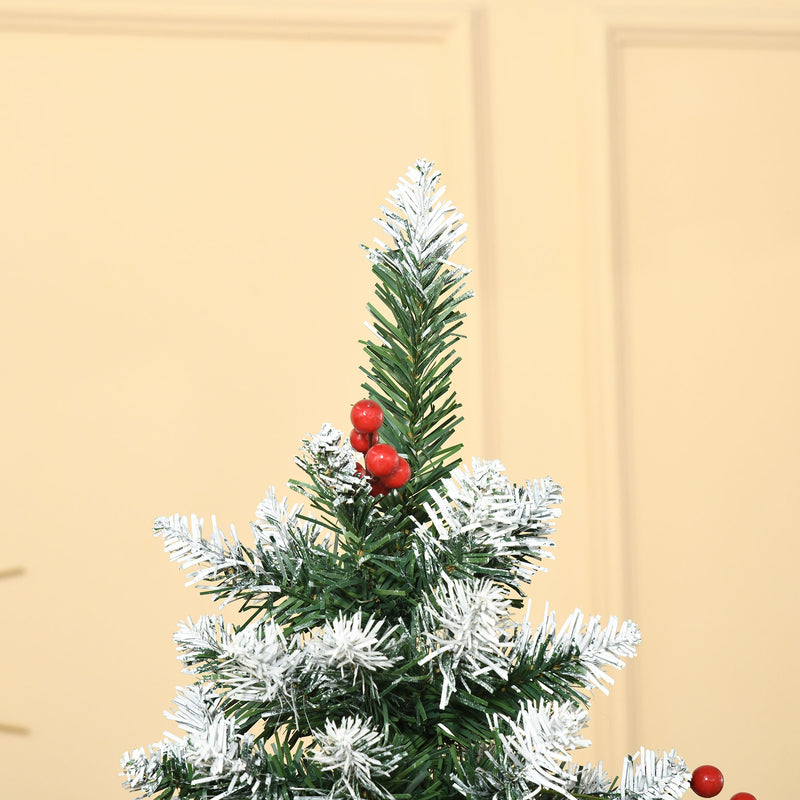 6ft pencil tree with berries and pine cones – image 8