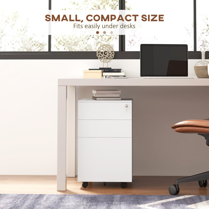 3-drawer steel filing cabinet – image 8