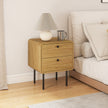 Bedside table with 2 drawers – image 10