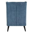 back of the blue wingback armchair