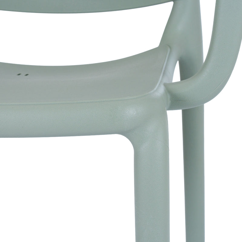 close-up of the looped arm and frame