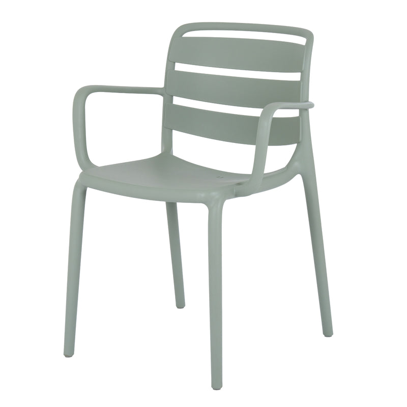 Velo French grey carver chair, three-quarter view