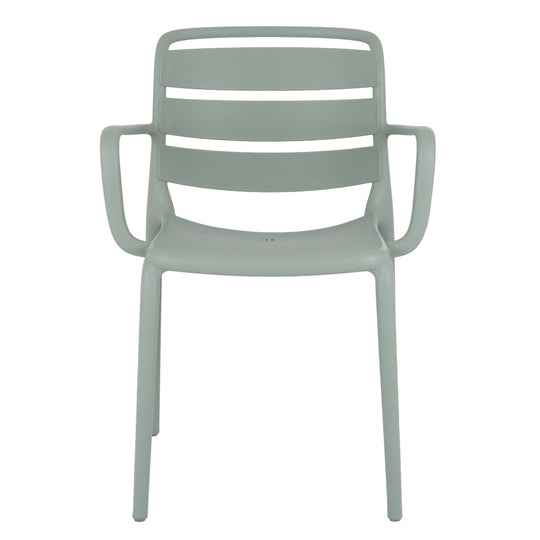 Velo French grey carver chair from the front