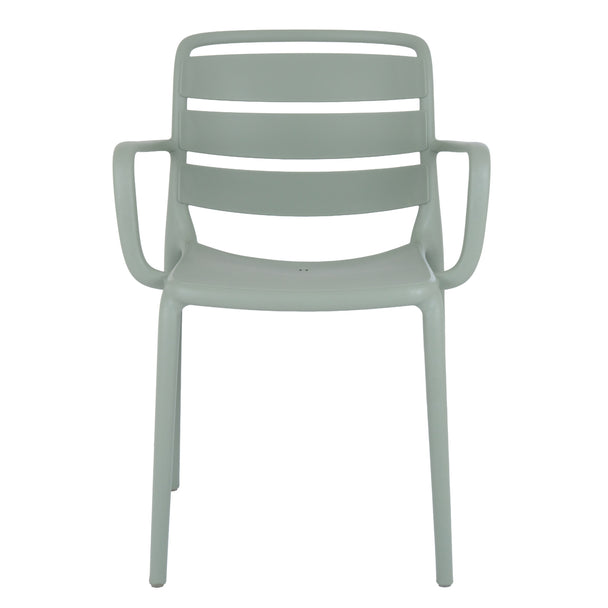 Velo French grey carver chair from the front