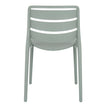 back of the Velo French grey chair showing the curved slats