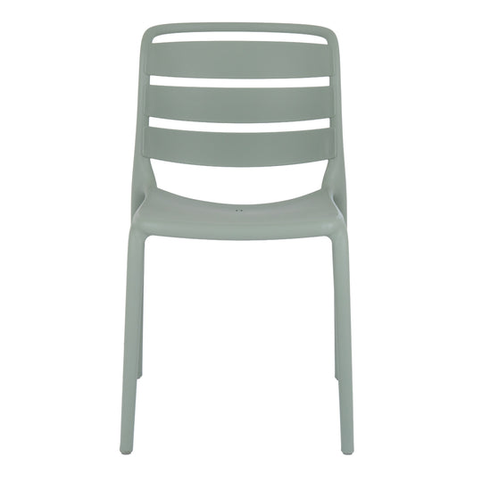 Velo French grey chair from the front