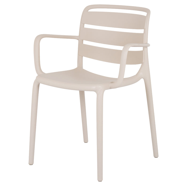 Velo putty carver chair, three-quarter view