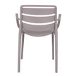back of the Velo stone carver chair showing the curved slats