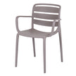 Velo stone carver chair, three-quarter view
