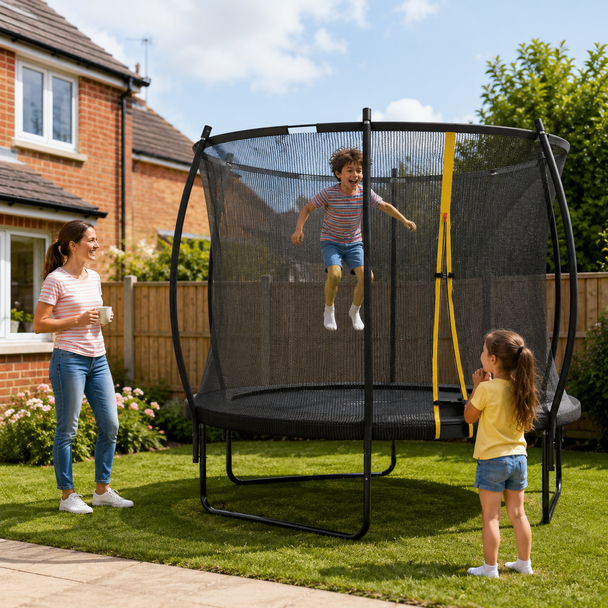 8ft outdoor trampoline – image 2