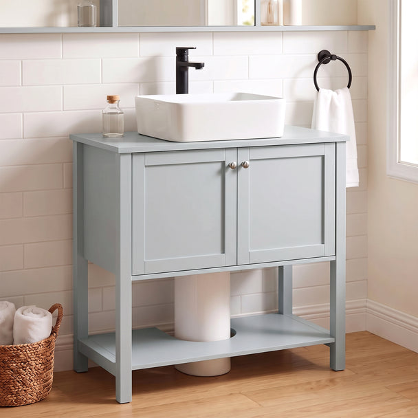 Light blue under sink cabinet – image 2