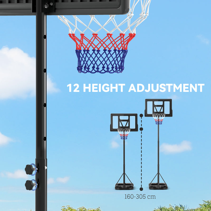 Adjustable basketball hoop with weighted base – image 4