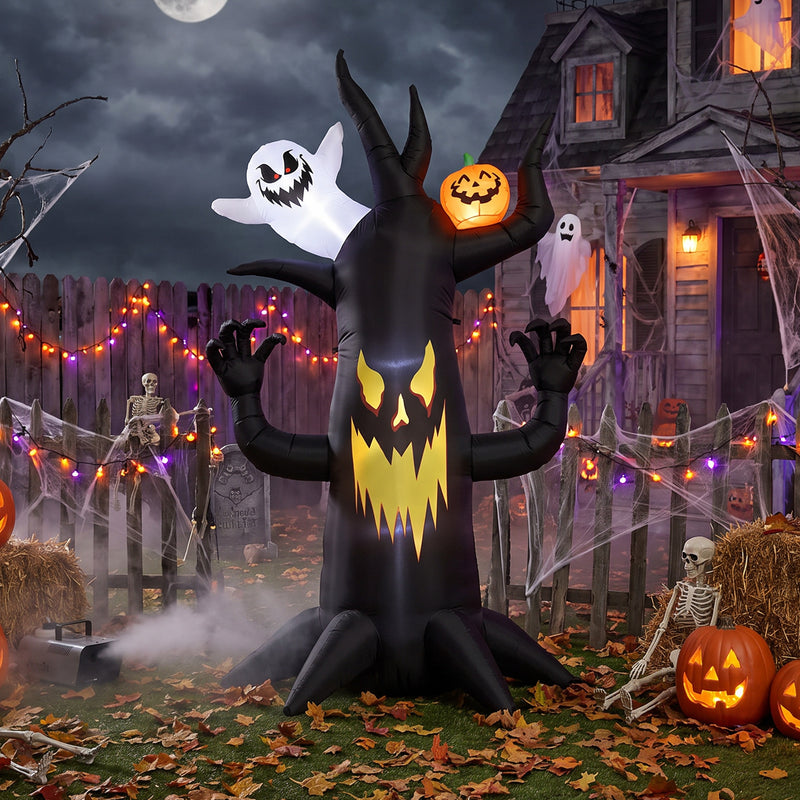8.2ft Inflatable Spooky Tree with Ghost & Pumpkin – image 8 of 9