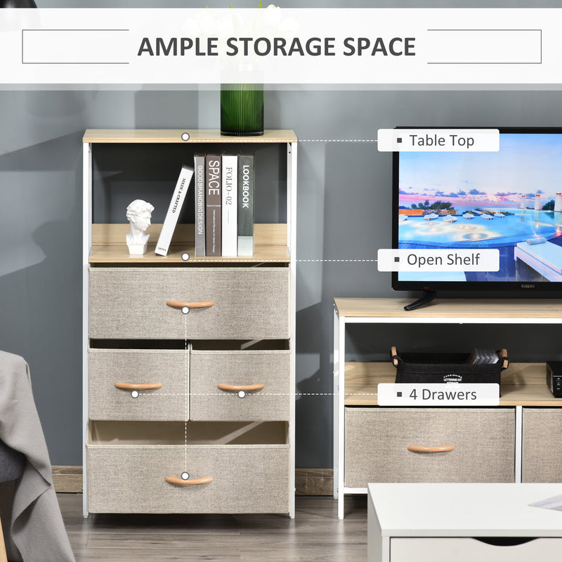 4-drawer fabric storage unit – image 4
