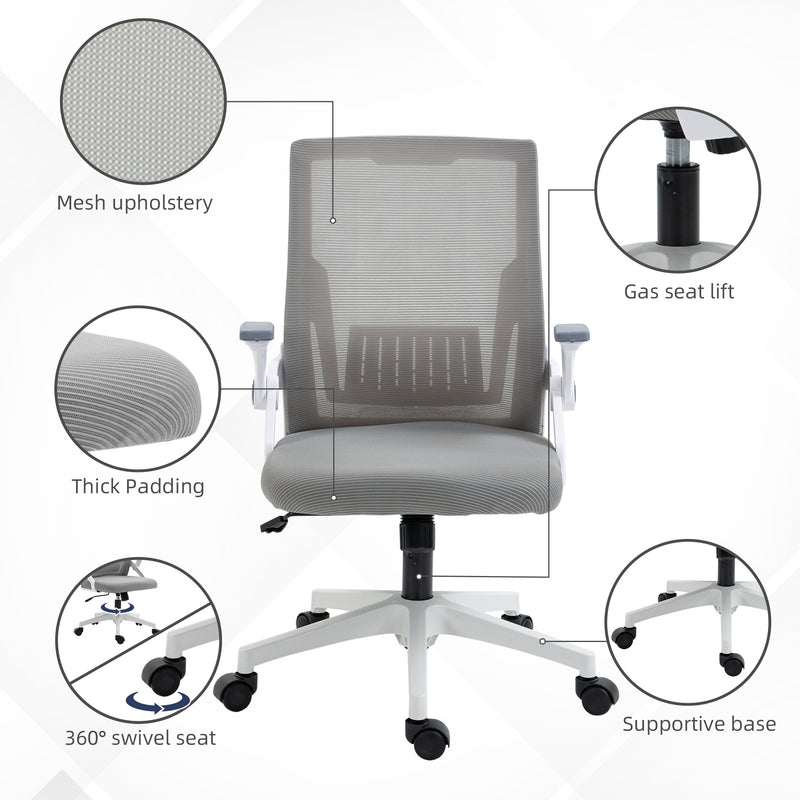 Grey mesh office chair – image 6