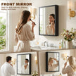 Steel bathroom mirror cabinet – image 5