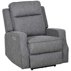 HOMCOM 150Â° Electric Reclining Chair, with USB port and Footrest - Charcoal Grey