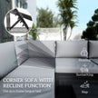 Reclining corner sofa set – image 6