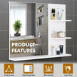 Wall mirror with shelves – image 6