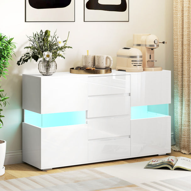 High gloss LED sideboard – image 2