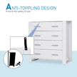 White 4-drawer chest – image 7