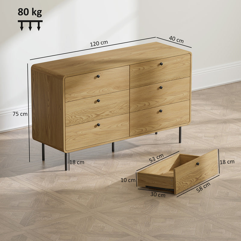 6-drawer chest of drawers – image 3