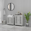 Grey bathroom floor cabinet – image 9
