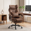 HOMCOM Executive Office Chair, Leathaire Big and Tall Office Chair 180 kg with Wide Seat, Reclining, Lumbar Support – view 2