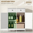 White 2-drawer bathroom cabinet – image 5