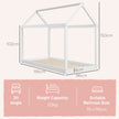 White house bed frame – image 3