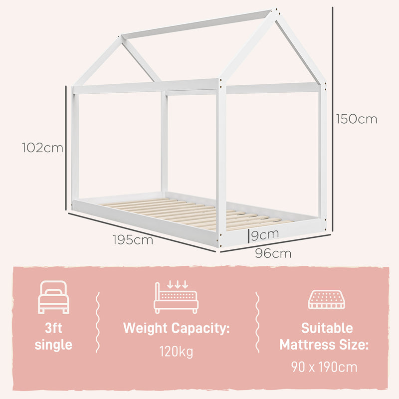 White house bed frame – image 3