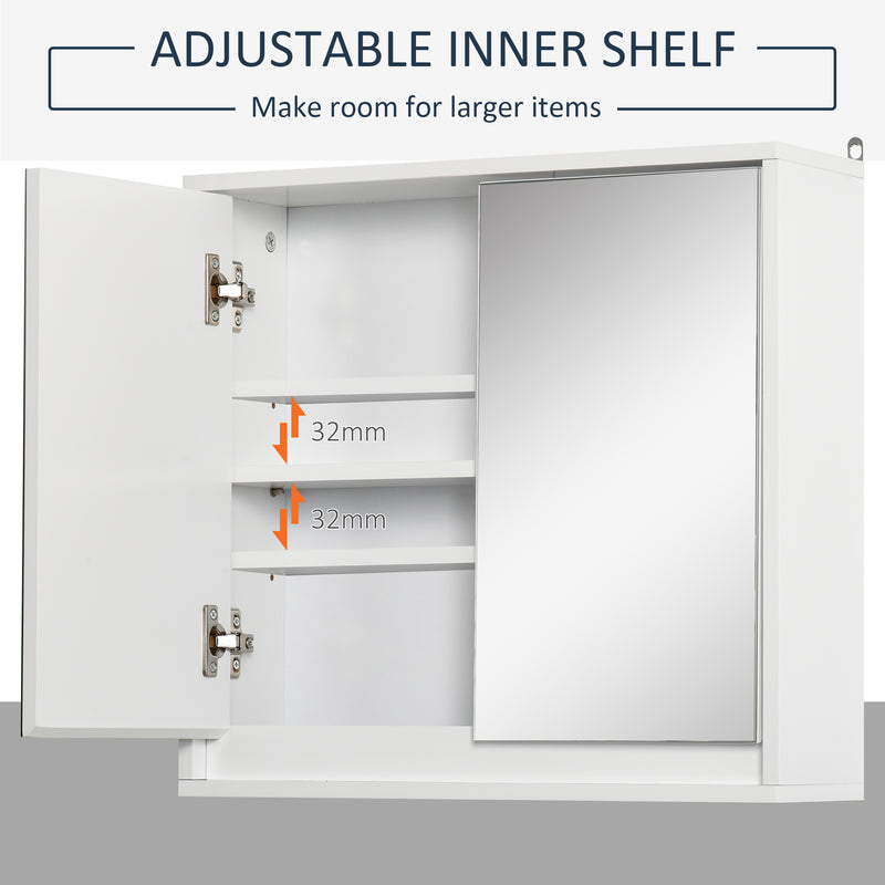 Compact white mirror cabinet – image 4