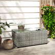 Light grey rattan coffee table – image 9