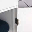 Tall slim white bathroom cabinet – image 8