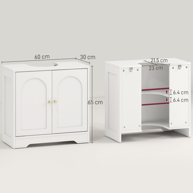 Under sink cabinet with arched doors – image 3