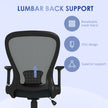 Charcoal grey mesh office chair – image 5
