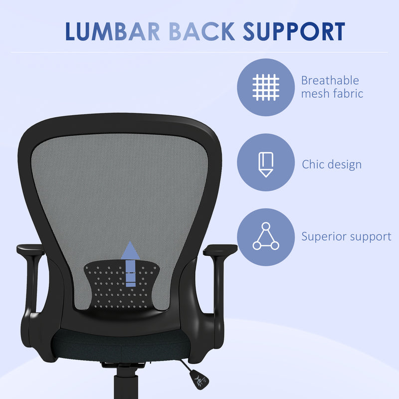 Charcoal grey mesh office chair – image 5