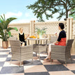 Rattan garden dining set – image 2