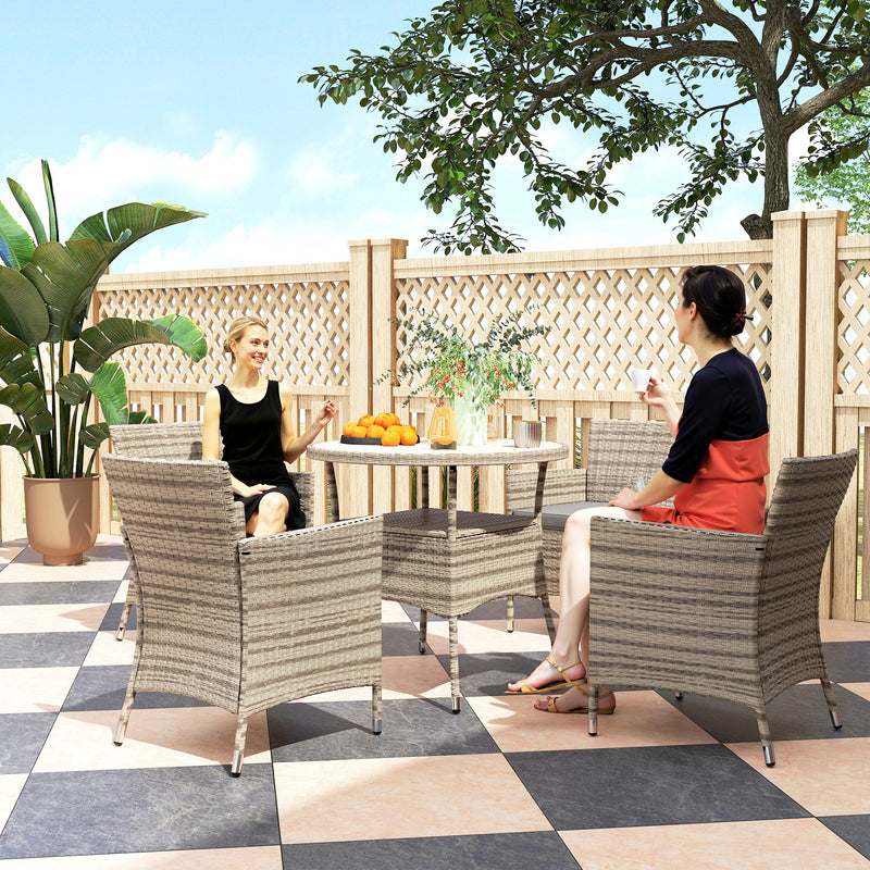 Rattan garden dining set – image 2