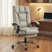 HOMCOM Pet-Friendly Faux Leather Computer Desk Chair, Executive Office Chair with Footrest and Double-Layer Padding – view 2