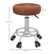 Brown round rolling stool – image 3