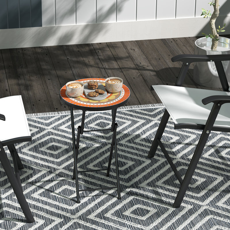 Folding mosaic side table – image 10