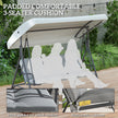 Light grey 3-seater swing – image 5