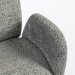 HOMCOM Office Chair with Adjustable Headrest, Spring Pack, Curved Line, Boucle Fabric - Charcoal Grey – view 9