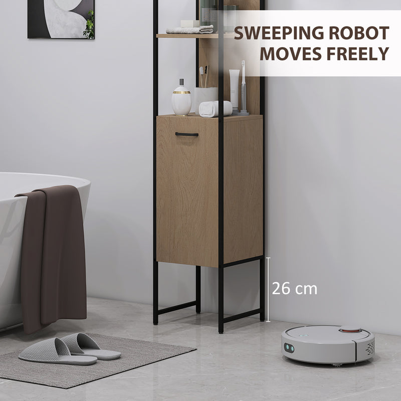 Tall 185 cm natural cabinet on legs – image 7